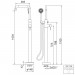 Steinberg Serie 100 Freistehende Wannen-Armatur mit Umsteller und Handbrause, chrom