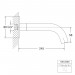 Steinberg Serie 100 Wand-Auslauf für Waschtisch oder Wanne, Ausladung: 245 mm, chrom