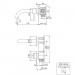 Steinberg Serie 100  Waschtisch-Wand-Einhebelmischer, Fertigmontageset, Ausladung: 195 mm, Chrom