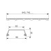 TECEdrainline Designrost "steel II" 1500 mm Edelstahl gebürstet, gerade