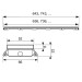 TECEdrainline Glasabdeckung grün 1500 mm Edelstahl poliert, gerade