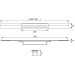 TECEdrainprofile Duschprofil, 1600 mm, Edelstahl gebürstet, schwarz