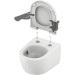 TECEloft Set, Keramik mit cyclon flush und WC-Sitz im klassisch-hohen Design