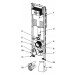 TECEprofil WC-Modul mit Compact 320-Spülkasten, Bauhöhe 1120 mm
