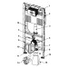TCprofil WC-Modul mit Uni-Spülkasten und var. HV unteren Bauraums, BH 1120 mm
