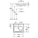 VB WT Subway2.0 711355 550x440mm 3-L Arm mittl HL durchgest Überl Eckig WeißAlpin