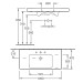 VB SWT Subway 2.0 7175 1000x470mm 3-LArm mittl HL durchg Überl Eckig WeißAlpin C+