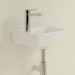 VB Handwaschbecken Compact O.novo 434236 360x250mm Eckig Weiß Alpin CeramicPlus