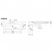 VB SWT Finion 4164 1200x500mm 3L Arm mittl HL o ÜL Eckig Stone White C+