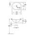 VB Unterbauwaschbecken O.novo 4A3038 380x310mm Oval Weiß Alpin