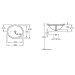 VB Unterbauwaschbecken O.novo 4A3143 435x365mm Oval Weiß Alpin