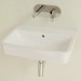 VB Waschbecken O.novo 4A416J 600x460mm Eckig Weiß Alpin CeramicPlus