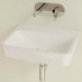VB Waschbecken O.novo 4A41MF 550x460mm Eckig Weiß Alpin