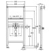 Viega Waschtisch-Element Prevista Dry 8538 Anschlüsse fixiert in 1120 mm