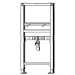 Viega Waschtisch-Element Prevista Dry 8538 Anschlüsse fixiert in 1120 mm