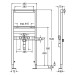 Viega Waschtisch-Element Prevista Dry 8539 Objektvariante in 1120 mm