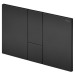 Viega WC Betätigungsplatte VfS 24 8614.1 aus Kunststoff in schwarz matt
