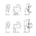 VB Absaug-Urinal Compact O.novo 755701 290x495x245mm Weiß Alpin