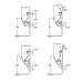 VB Absaug-Urinal O.novo 7524 335x560x320mm Weiß Alpin CeramicPlus