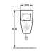 VB Absaug-Urinal Venticello 5504R0 285x545x315mm Stone White CeramicPlus