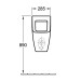 VB Absaug-Urinal Venticello 5504R0 285x545x315mm Stone White CeramicPlus