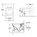 Villeroy & Boch Architectura wandhängendes-Tiefspül-WC mit offenem Spülrand 5684R001