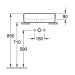 VB AWT Memento 2.0 4A07 500x420mm mittl HL durchgest m ÜL Eckig Weiß Alpin C+