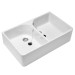 VB Doppelspülbecken O.novo 6331 795x220x500mm Weiß Alpin CeramicPlus