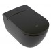 VB Dusch-WC spülrandlos ViClean-I100 595 x385x400mm Oval Pure Black CeramicPlus