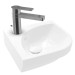 VB Eck-Handwaschbecken Subway 3.0 320x 320mm VK 1HL. o. ÜL. Weiß Alpin cplus