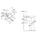 VB Eck-Handwaschbecken Subway 3.0 320x 320mm VK 1HL. o. ÜL. Weiß Alpin cplus