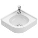 VB Eck-HWB O.novo 7310 320mm Schenkll f 1-L Arm,HL durchgest o ÜL Weiß AlpinC+