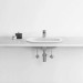 VB EWT O.novo 4161 560x405mm 3-Loch Arm mittl HL durchgest Überl Oval Weiß Alpin