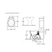 VB Flachspül-WC spülrandlos O.novo 7619R1 360x525mm Rund Weiß Alpin C+