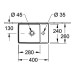 VB Handwaschbecken Memento 2.0 432340 400x260mm Rechteck Weiß Alpin C+