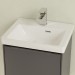 VB Handwaschbecken Subway 3.0 FK 450x 370mm Rechteck 1HL. m. ÜL. Weiß Alpin