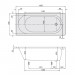 Villeroy & Boch O.novo 1700x700 Solo Rechteck Badewanne UBA177CAS2V-01
