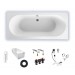 Villeroy & Boch O.novo 1900x900 Duo Rechteck Badewanne UBA190CAS2V-01