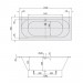 Villeroy & Boch O.novo 1900x900 Duo Rechteck Badewanne UBA190CAS2V-01