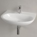 VB Waschbecken O.novo 650x480mm Oval 1HL. ohne Überlauf Weiß Alpin
