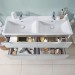 VB SchrankDWT Subway 3.0 1300x470mm re-eckig 2HL. m. ÜL. Weiß Alpin