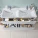 VB SchrankDWT Subway 3.0 1300x470mm re-eckig 2HL. o. ÜL. Weiß Alpin cplus
