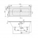 Villeroy & Boch Subway 1600x700 Rechteck Acryl weiß alpin UBA167SUB2V