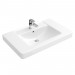 Villeroy & Boch SWT Architectura 6116 800x485mm 3LArm mittl HL durchg Überl Eckig WeißAlpin C+