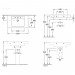 Villeroy & Boch SWT Architectura 6116 800x485mm 3LArm mittl HL durchg Überl Eckig WeißAlpin C+