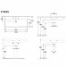 Villeroy & Boch SWT Avento 4156 1000x470mm 3-L Arm mittl HL durchg Überl Eckig WeißAlpin C+