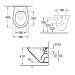 VB T-WC sprd-los O.novo 360x490x356mm ov Abg. waagr. m. DirectFlush Weiß Alpin