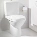 VB Tiefspülklosett Kombination O.novo 566101 360x670mm bodenstehend Weiß Alpin