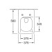 VB Tiefspül-WC spülrandlos Memento 2.0 4633R0 375x560mm Rechteck Stone White C+