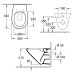 VB T-WC sprd-los O.novo 360x540x356mm ov Abg. waagr. m. DirectFlush Weiß Alpin